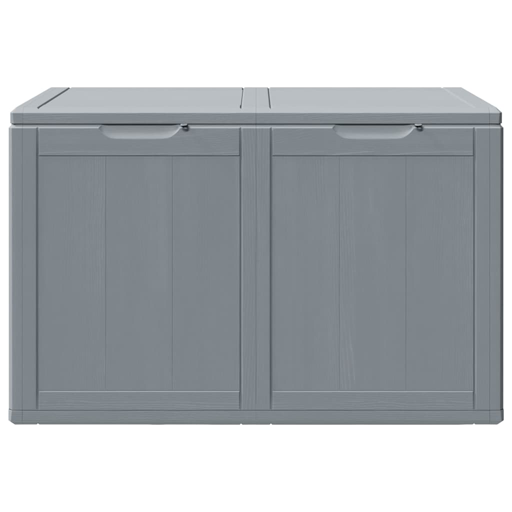 Garden Storage Box 180L Grey PP Wood Look